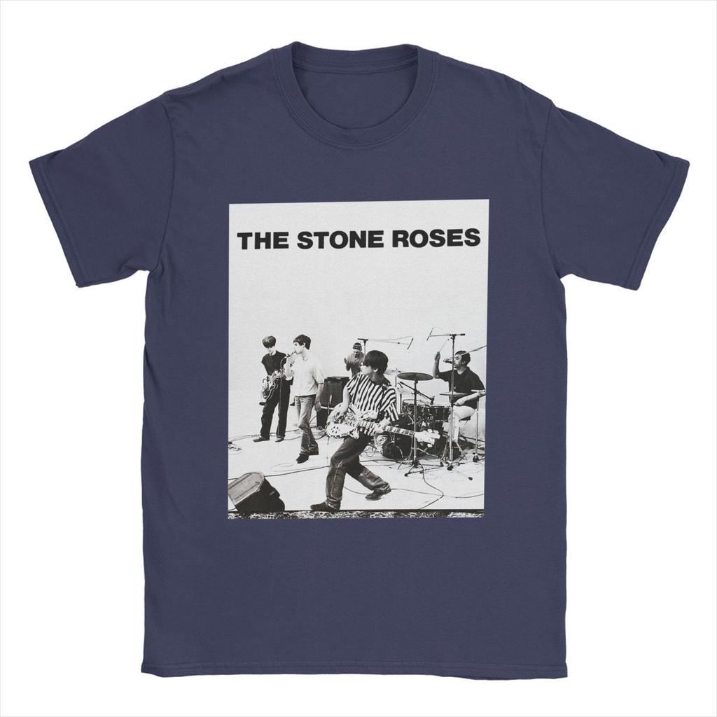 Casual The Stone Roses T-Shirt Men Round Neck Cotton T Shirt Short Sleeve Tee Shirt 4XL 5XL 6XL Clothing