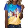 Summer Fashion Blouse Women's Tshirts 3d Print Butterfly Theme T Shirt Casual Short Sleeve Top Basic Oversized Female Clothing