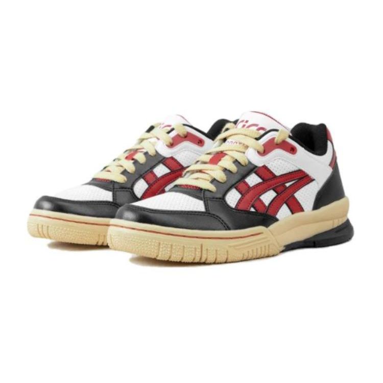 Asics Gel-Spotlyte Удобные Универсальные Низкие Детские Кеды для Скейтбординга Детские Кроссовки Черно-Красные 1204A127-102