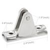 90 Degree Marine Boat Deck Hinge Mount Bimini Top Fitting Hardware Deck Hinge Boat Parts Accessories Marine Hardware