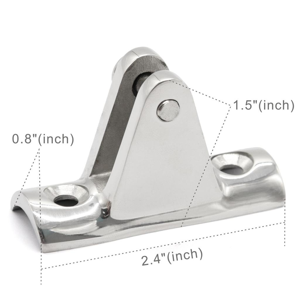 90 Degree Marine Boat Deck Hinge Mount Bimini Top Fitting Hardware Deck Hinge Boat Parts Accessories Marine Hardware