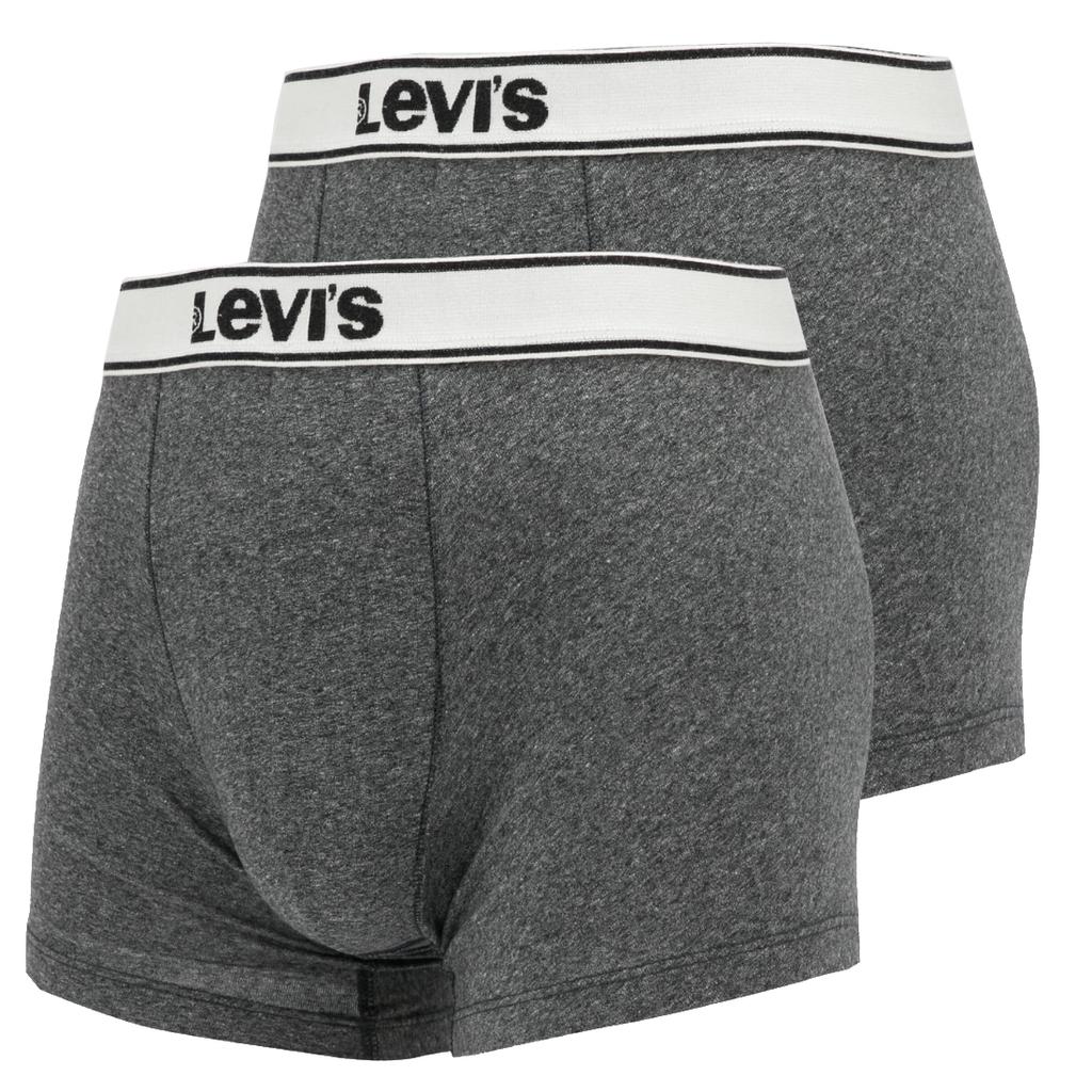 Levi's Трусы-боксеры 2 пары, Мужские шорты-боксеры серого цвета