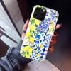 Средиземноморский Лимон Чехол для Телефона Для iPhone 17 Air 16 15 Pro Max 14 Plus 13 Mini 12 11 Чехол 7 8 SE Силиконовый Чехол Печать Fundas 17