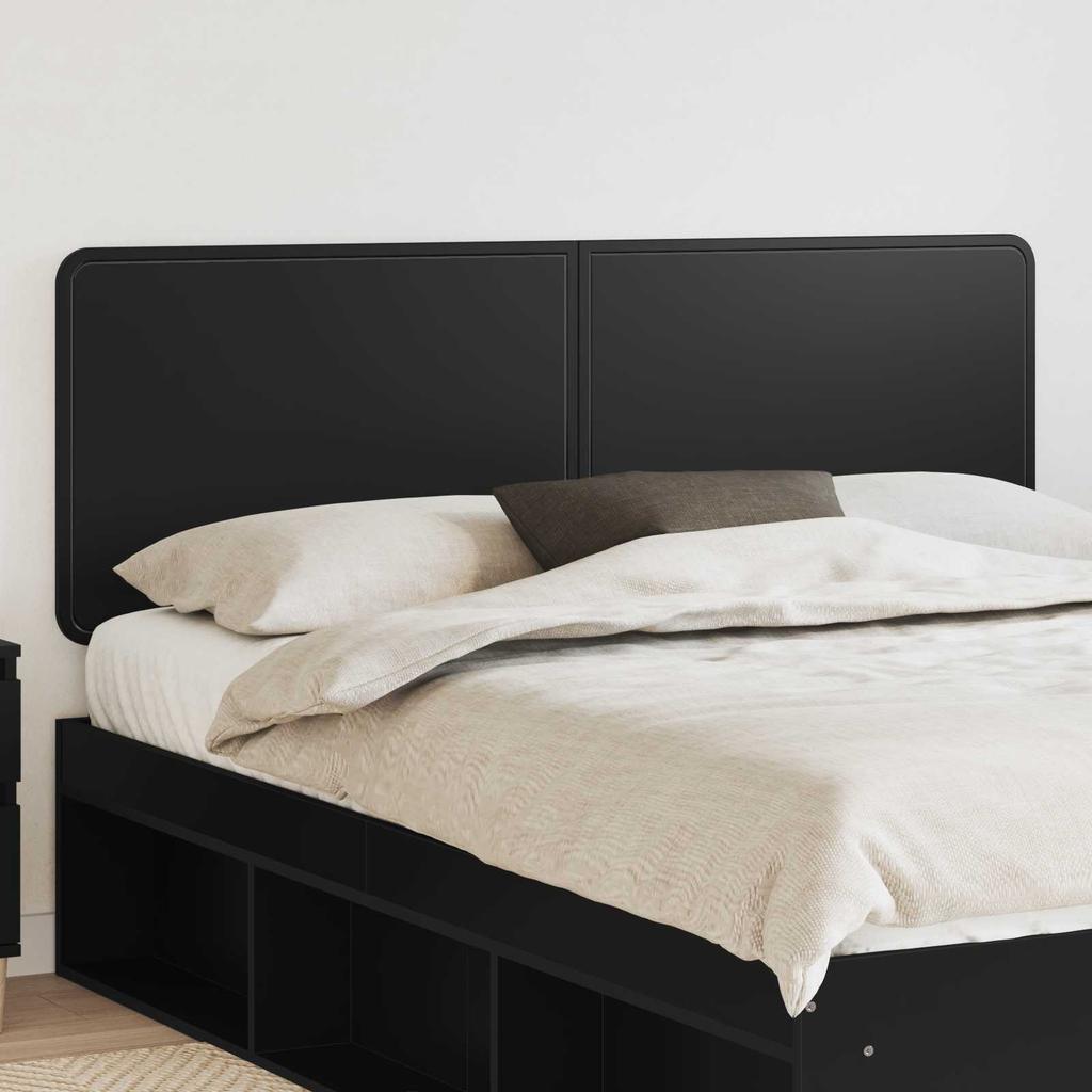 Headboard Black Oak Effect Wood Based Material