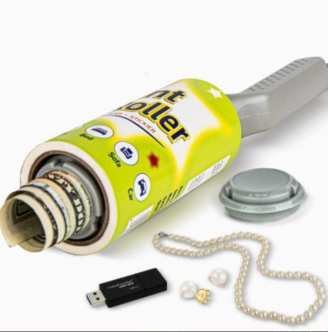 Disguised Lint Roller Stash Container - Storage Box for, Jewels and Small Items