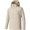 Soft Shell Wear Resistant Casual Solid Color Hooded Zipper Versatile Jacket Men Jacket 152540628-1