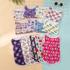 Puppy Dog Cat Clothes Cartoon Autumn Cute Vest, Comfortable Print Vest