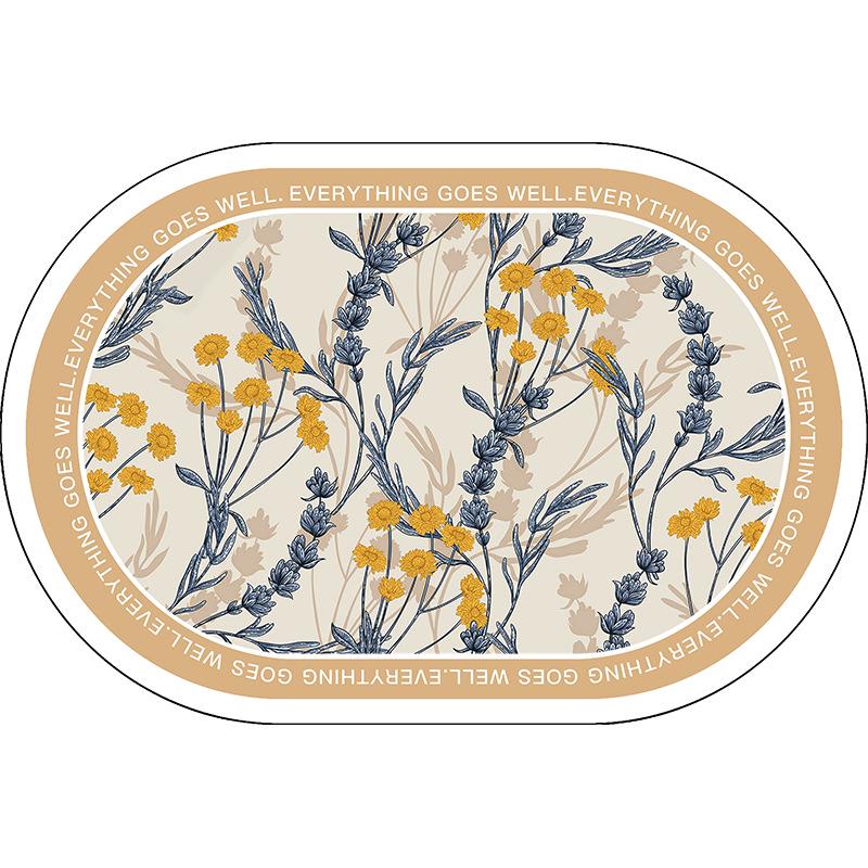 Минималистичный Впитывающий Коврик для Ванной Комнаты из Диатомита - Легко Чистится, Устойчивый к Грязи Туалетный Коврик