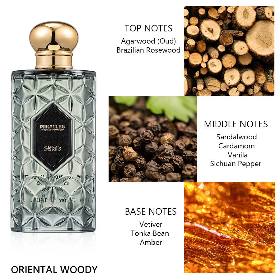 Séfralls NOIR WOOD NIGHT PERFOME WOODY FRAGRANCE 100 мл/3,4 жидких унций Освежающий, элитный парфюм, древесный аромат, стойкий аромат,