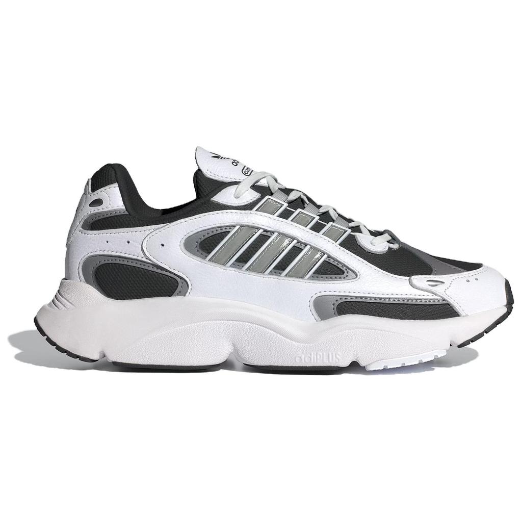 Adidas Ozmillen White Silver Metallic Unisex Sneakers Cloud-White Grey-Three ID5704