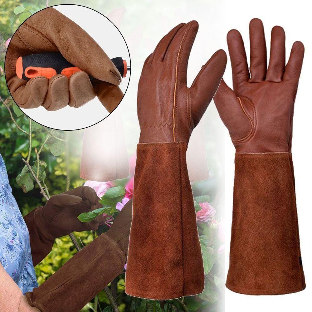 Long Sleeve Gardening Gloves Coffee Outdoor Work Gloves Winter Thermal Gloves Worker