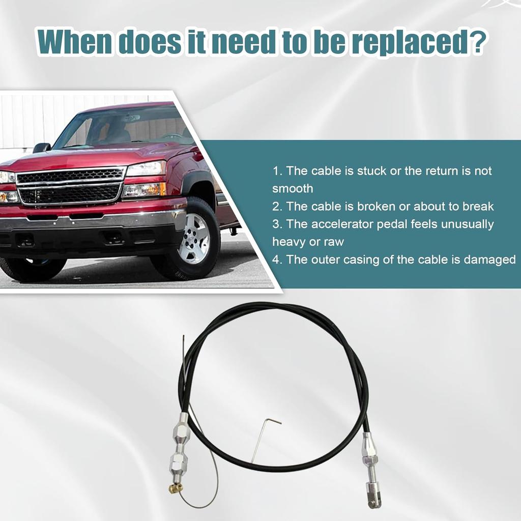GXARTS 36" LS Throttle Cable Compatible With Chevrolet 1997-2007 LS1 Engine 4.8L 5.3L 5.7L 6.0L LS Swap Fuel Line Kit Carburetor Accelerator Cable