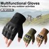 Wear-Resistant Motorcycle Gloves Anti-Slip Half Finger Gloves Motorcycle Equipment Accessories