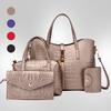 New Women's Bag, Fashionable Alligator Pattern Handbag, Mother and Child Bag, High-end Lock, Shoulder Bag, Messenger Bag.
