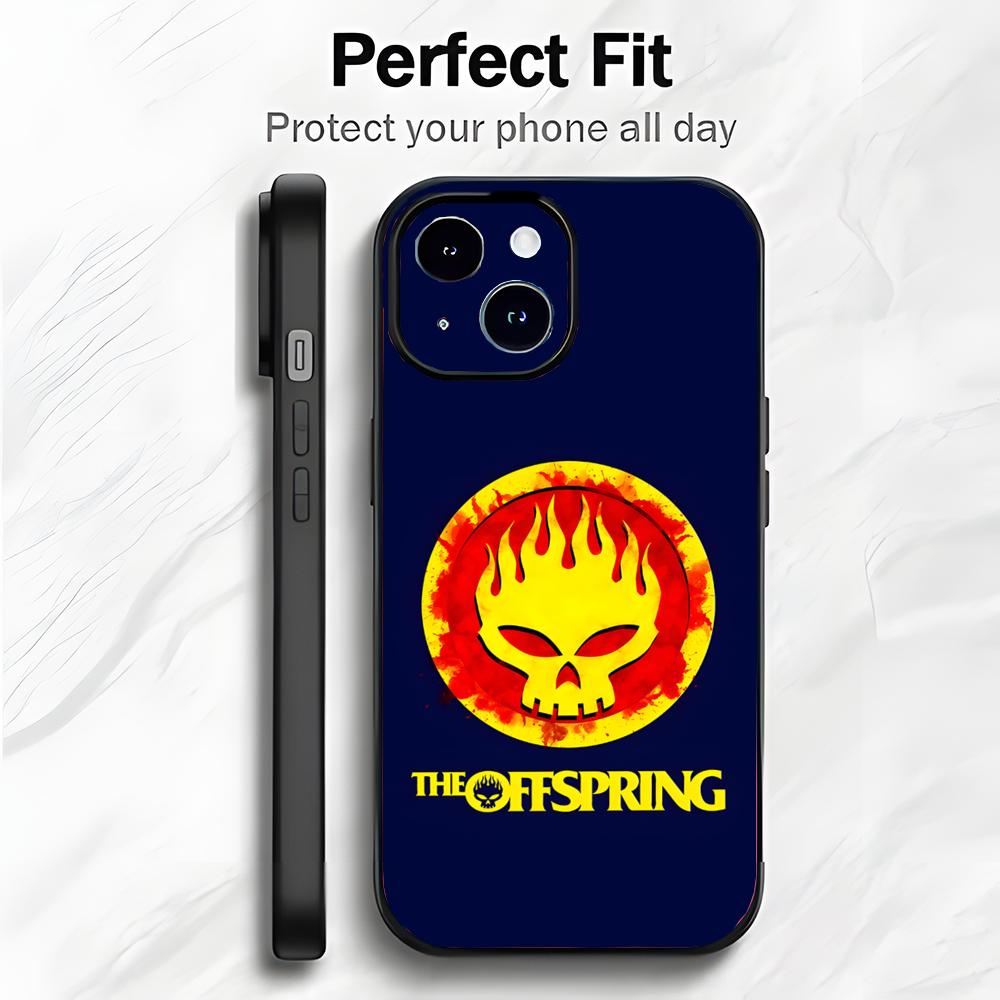 Панк-рок Американская группа T-The Offspring Чехол для телефона Чехол для телефона Мягкая упаковка Легкий Для iPhone17 16 15 14 13ProMax
