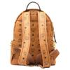 MCM Stark Classic Monogram Double-Sided Studded Commuter Party Canvas And Leather Backpack Unisex backpack Brown Cognac MMKAAVE15CO001