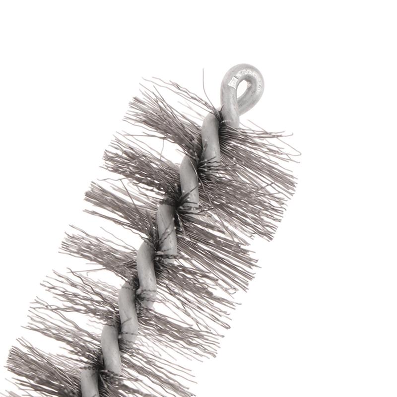 Набор из 6 щеток для чистки труб из нержавеющей стали, 1/4" шестигранный стержень, витая проволока, щеточный ершик для чистки отверстий, щеточный ершик с проволочной щетиной для отверстий