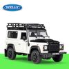 Welly 1/24 Defender Alloy Off-Road Vehicles Model Diecasts Metal Toy Car Model Simulation Collection Детские подарки