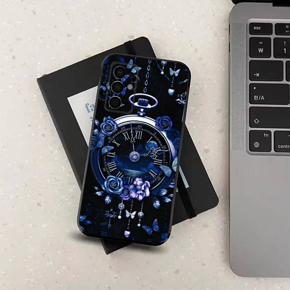 Dream Art Watches Phone Case For Samsung Galaxy A73,31,32,72,41,53,52,71,22,5G,Note,J7,8,9 Soft Black Silicone Cover