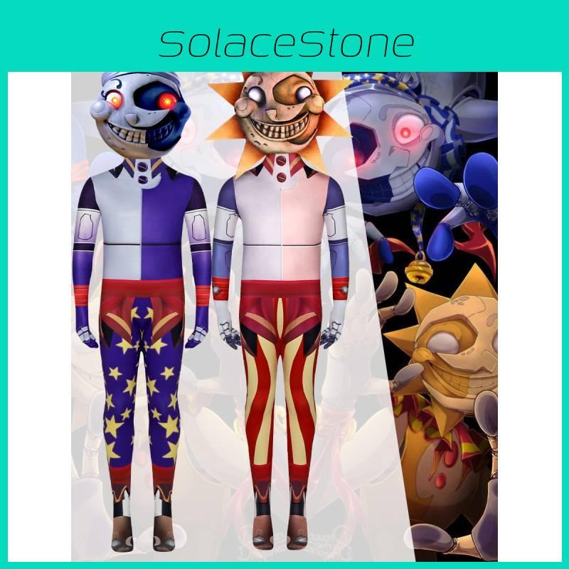 Косплей-комбинезон Fnaf Солнце и Луна из молочного шелка, костюм для ролевых игр для поклонников аниме