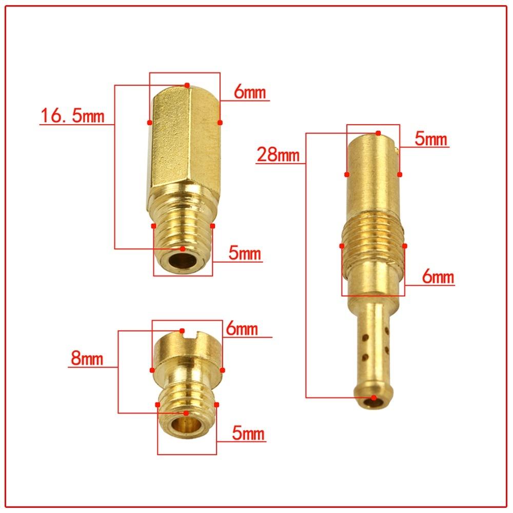 10-20 шт. в комплекте главные жиклеры для скутера Mortorcycle Slow/Pilot Jet для PWK PWM KSR NSR PJ Keihin PE NSR OKO CVK карбюратор основное сопло
