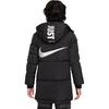 Nike Детская куртка-пуховик однотонная с капюшоном повседневная детская куртка черная DR5582-010