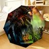 Game Warcraft Darkness Warrior Umbrella 8-Frame for Travel, camping, Casual Lightweight Portable Umbrella, Essential for every family Holidays Gift