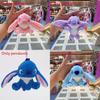 Плюшевый брелок Stitch с кольцом для ключей для украшения рюкзака и коллекционеров