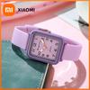 Xiaomi Модные Прямоугольные Женские Кварцевые Часы Силиконовый Ремешок Женские Наручные Часы Reloj Mujer Часы для Девочек Подарок