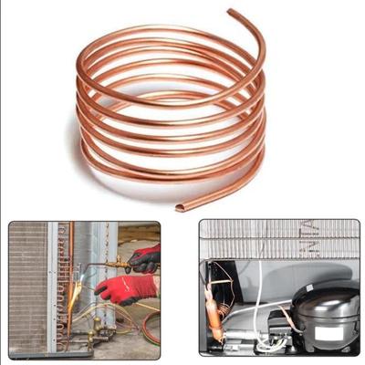 Мягкая медная трубка Microbore 1M, OD 2 ~ 8 мм, ID 1 ~ 6 мм для холодильного водопровода