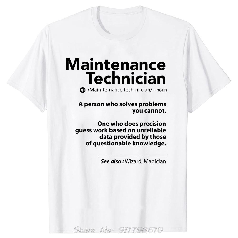 Забавная футболка оверсайз для работника по техническому обслуживанию, одежда механика для мужчин, хлопковая футболка Харадзюку, облегающая, европейская мода, фитнес-футболка