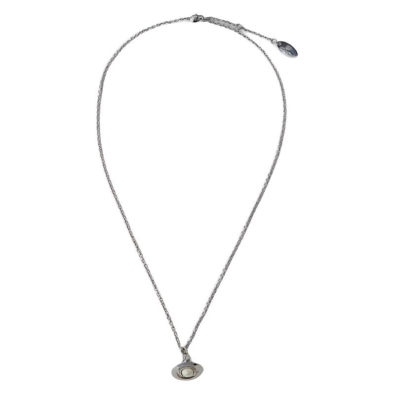 Vivienne Westwood Logo logo design brass necklace men's silver 630203FB-02P113