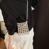 Chain Small Pearl Square Bag Slanted Hanging Single Shoulder Casual Handbag