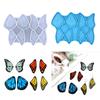 Resin Jewelry Molds Earring Silicone Molds Butterfly-Wing Epoxy Resin Casting Molds with Hole for DIY Pendant,Keychains