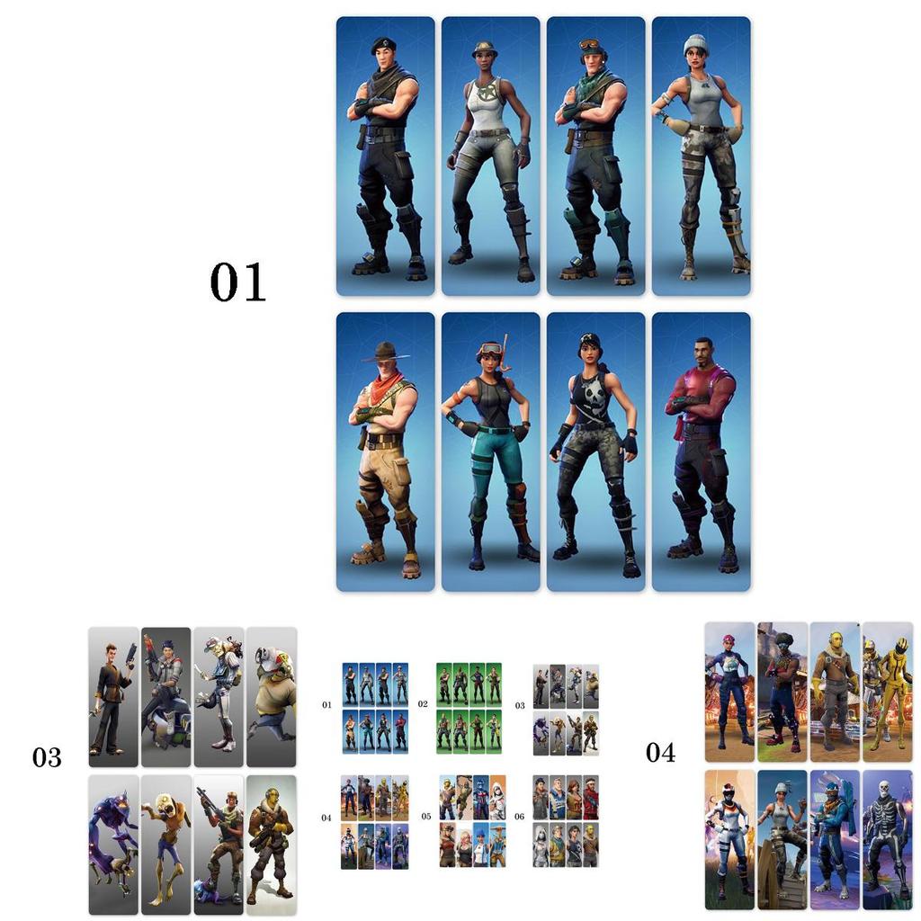 Fortnite 8pcs Bookmarks Kids Gift Present Perfect Party Bags Royale Battle