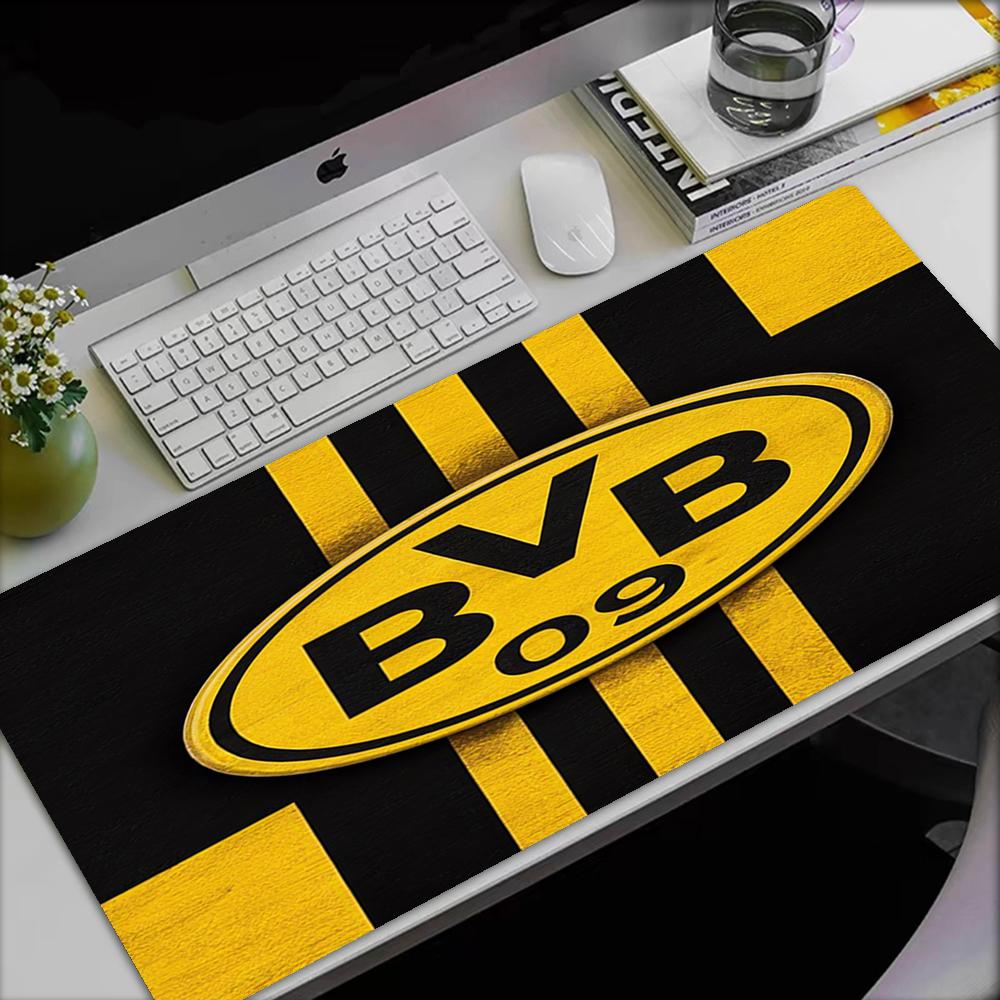 BVB Theme Mouse Pad, Non Slip Rubber Base, Multifunctional Office & Home Decor, Perfect for Workspace Personalization.