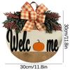 1pc Thanksgiving Welcome Door Sign Autumn Harvest Front Door Porch Decor Fall Wooden Hanging Decor For Rustic Farmhouse Welcome