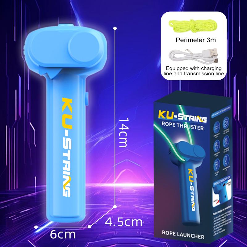 Игрушка-шнурок, светящаяся в темноте, портативная пусковая установка для веревок, игрушка-фиджет, USB, электрическая, ручная, крутая игрушка для детей, подарок