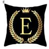 Ecofriendly Alphabet Print Double Sided Pillowcase Versatile Decorative Cushion Cover for Bedroom Insert Not Included