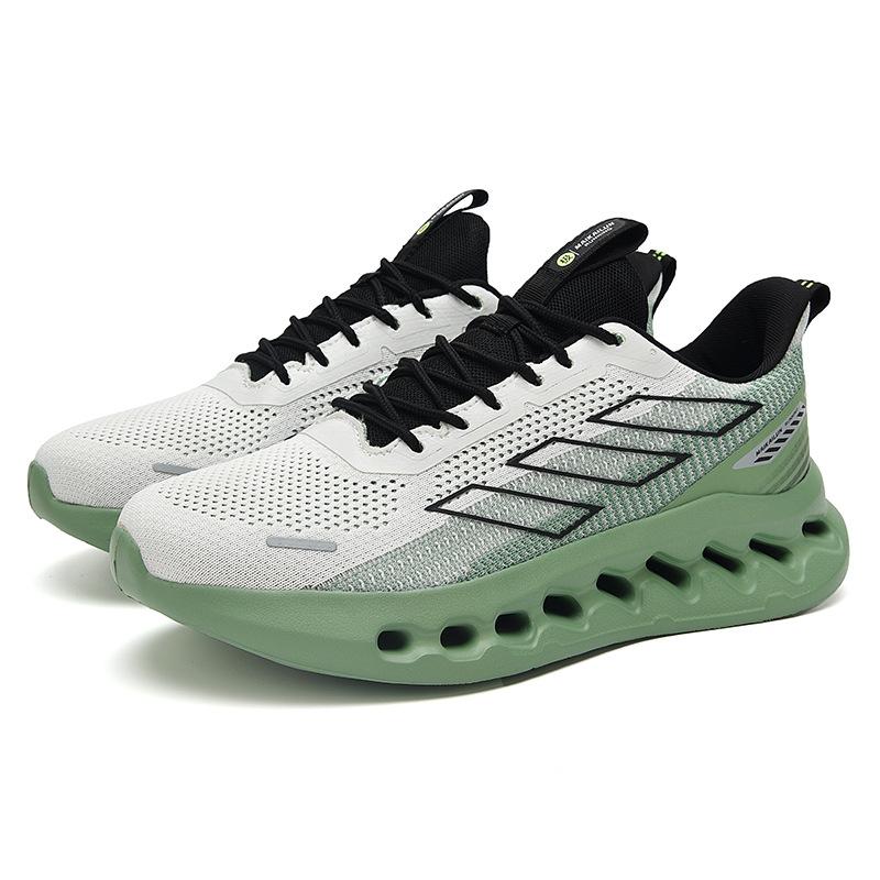 Men's shoes lightweight and breathable hollow bottom fly-woven versatile soft-soled sports running trendy shoes