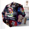 Mother of Nightmare Cartoon Umbrella, Portable 3-Fold Compact Umbrella, Suitable for Camping, Hiking and Travel, Ideal Easter Birthday Gift