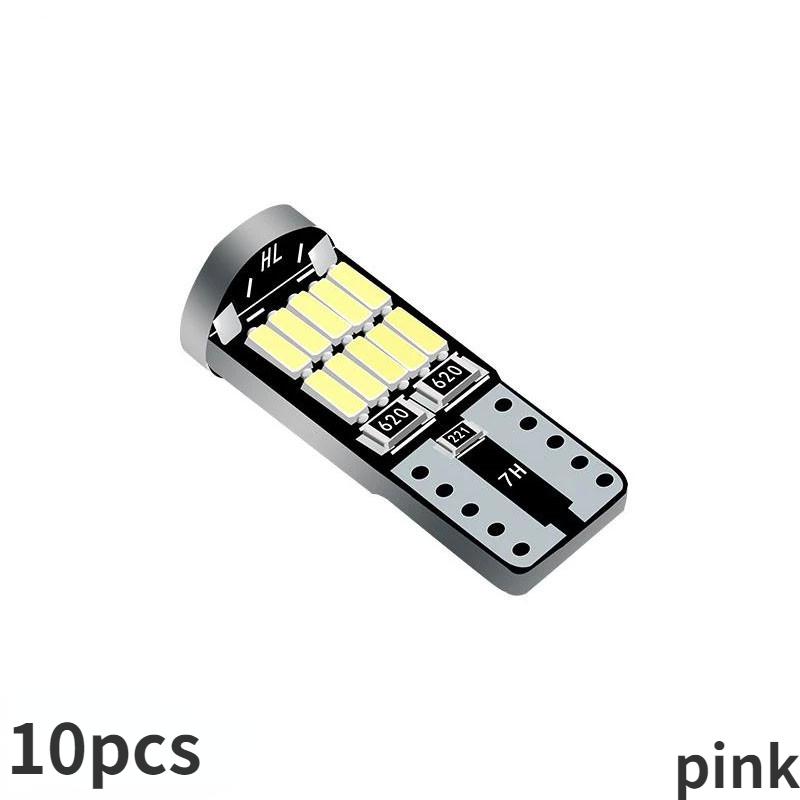 10Pcs Super Bright LED Bulb T10 26SMD 4014 Chip Car Interior Light 12V Long Lasting Car Reading License Plate Light Signal Lamp