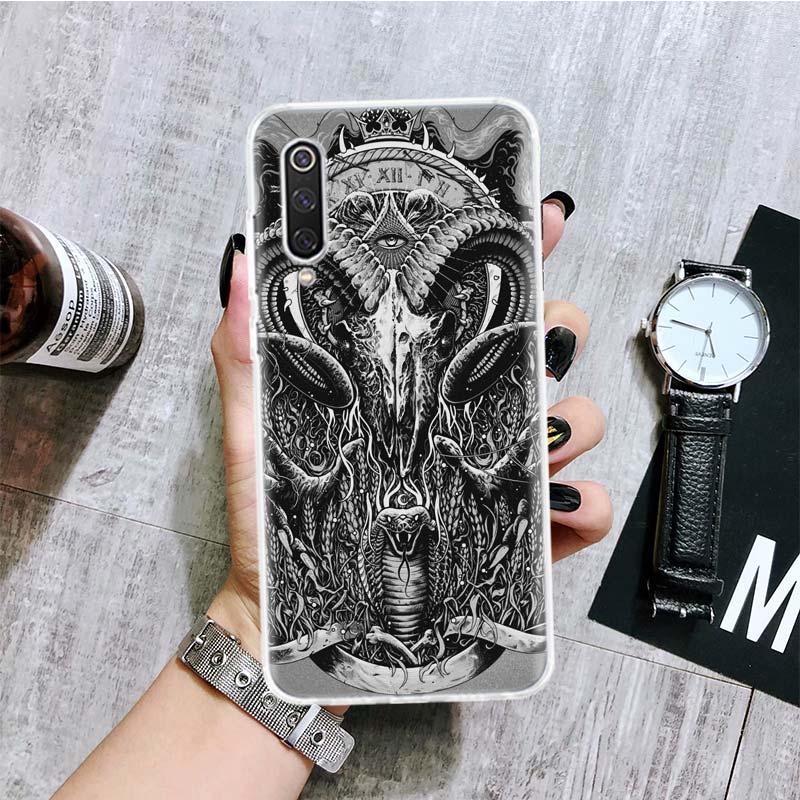 Чехол для телефона «Сатанинская коза, сатана, дьявол» для Xiaomi Redmi Note 10 9 8 11 Pro 11T 11S 10S 9S 9A 9C 9T 8T 8A 7 7A 5 с художественным рисунком