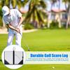 Держатель для гольф-карточки из искусственной кожи, обложка для книги с расстояниями для гольфа, протектор для книги с карточками, крючок для маркера мяча, аксессуары для гольфа