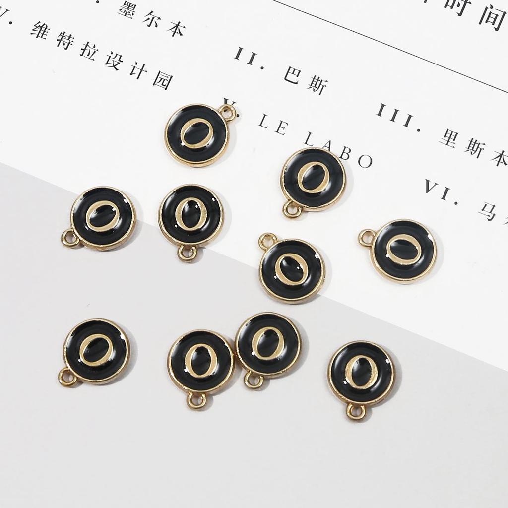 10 шт., металлическая эмаль, английские буквы, подвески, подвеска для самостоятельного изготовления ювелирных изделий, ожерелье, браслет, аксессуары