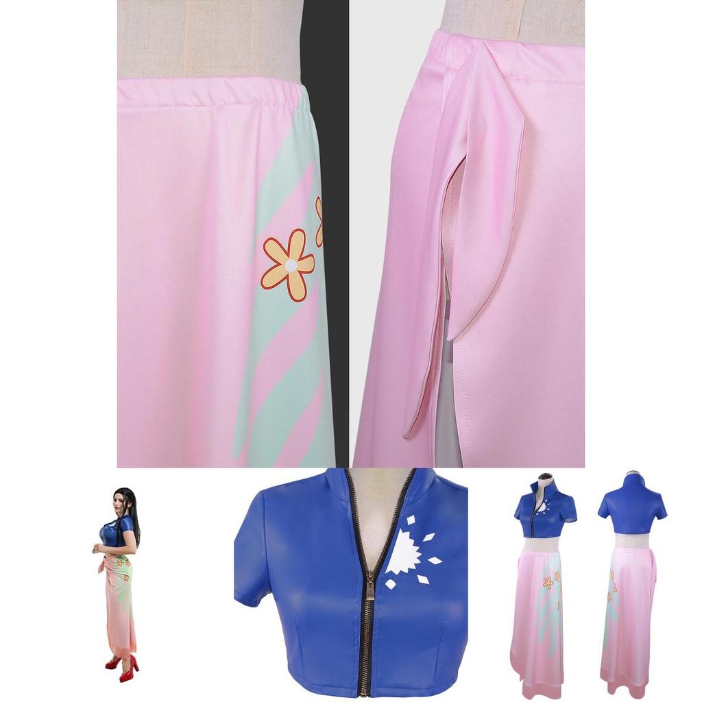 Юбка Нико Робин из One Piece Аниме Косплей Костюм Хэллоуин Топы Декорированные Идеально Для Комик-Выставок И Вечеринок.