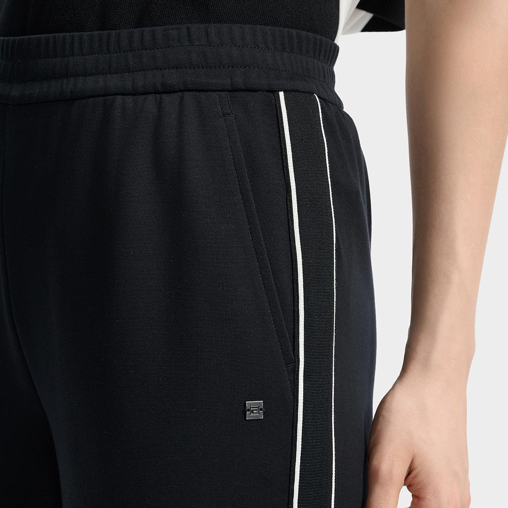 Fila Белые Модные Универсальные Удобные Свободные Прямые Повседневные Брюки Женские низы F11W533605F-BK