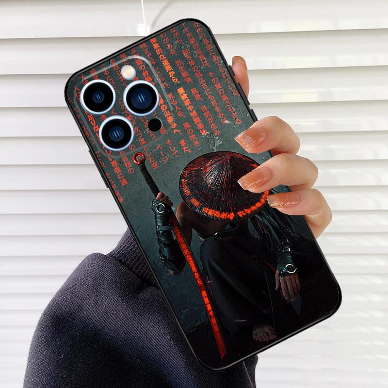 Japan Samurai Ninja Phone Case For iPhone 17 16 15 13 11 12 14 Pro Max mini 15 16 Plus 16e 17 Air Cover Fundas