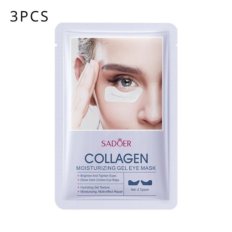 Sadoer Коллагеновая восполняющая гелевая маска для глаз, увлажняющая область вокруг глаз, улучшает морщины вокруг глаз