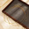 IngeSight.Z Fashion Sexy Stainless Steel Double Layer Cross Belly Chains Summer Waterproof Gold Color Waist Chain Body Jewelry